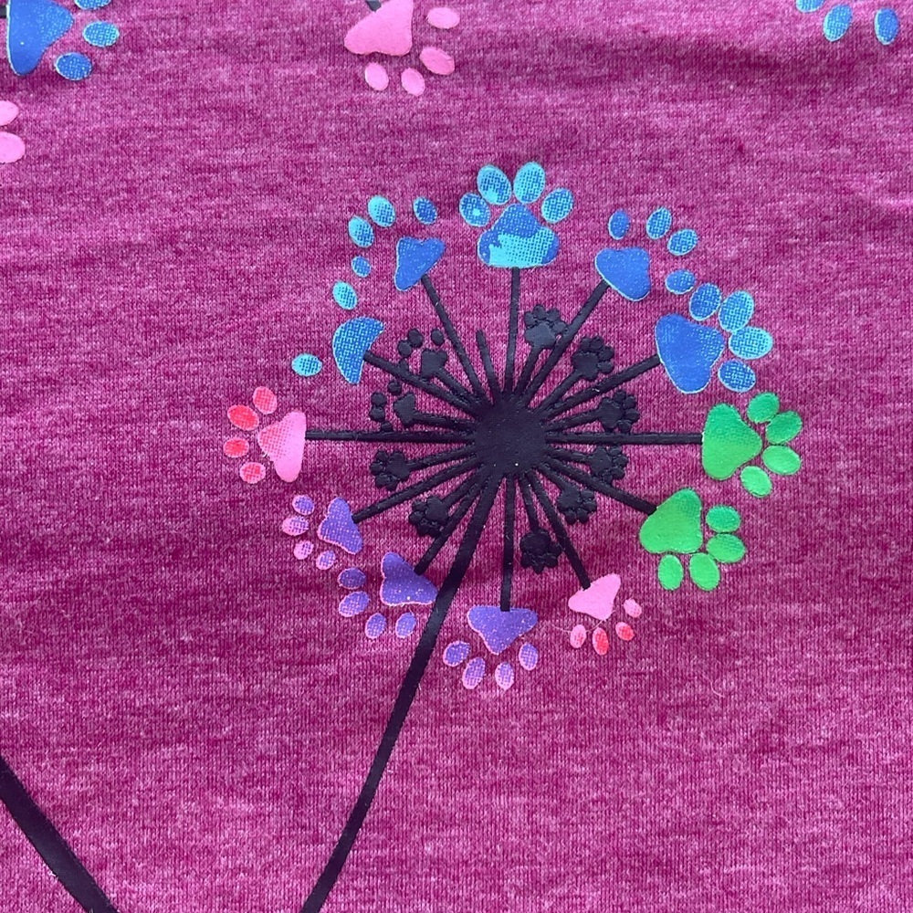 Floral Graphic Short Sleeve Tee - Purple - Picture 3 of 6